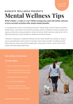 Namaste Wellness Tip - MOVEMENT - (walking vs. running)